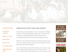 Tablet Screenshot of el-valle-panama.com